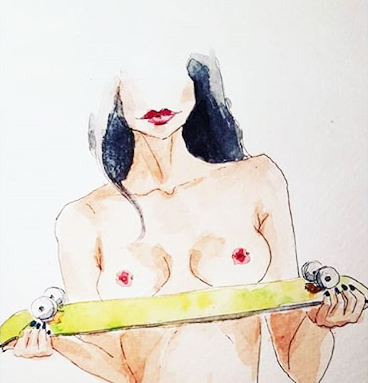 Les courbes féminines et aquatiques de Clémentine - Vernissage 1 - MontpelYeah Magazine