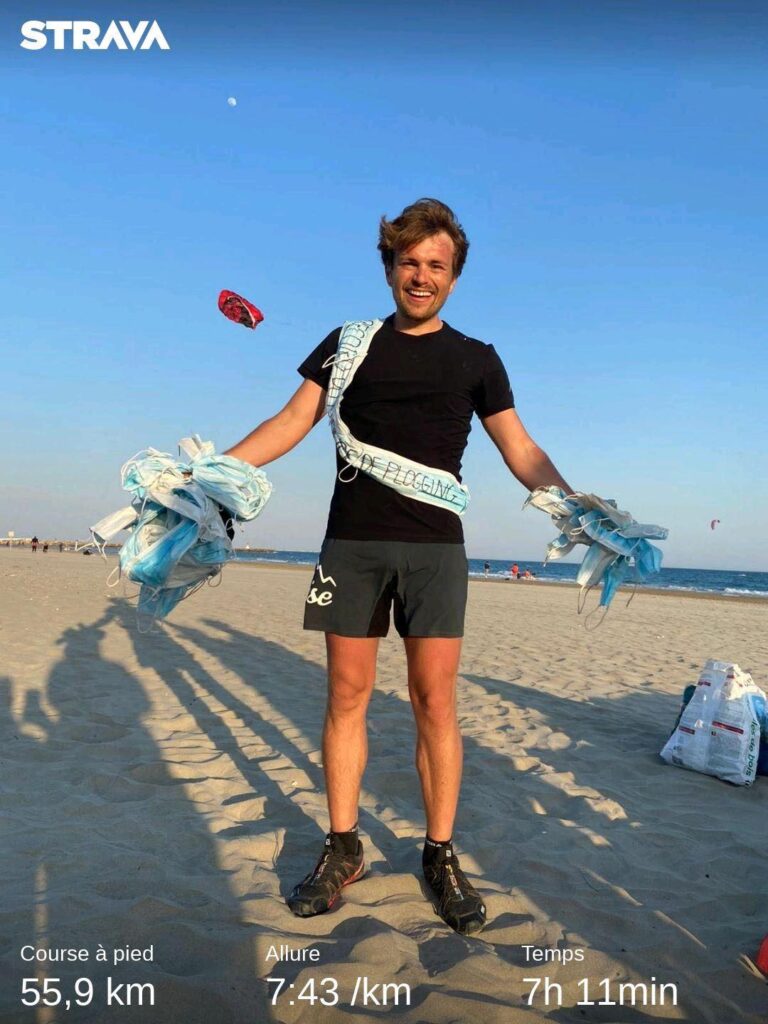 Le record du monde de Plogging vient d'être battu dans notre région par Clément Chapel 1 - MontpelYeah Magazine