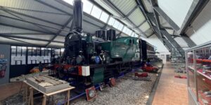 Locomotive historique exposée au musée du train de Palavas-les-Flots