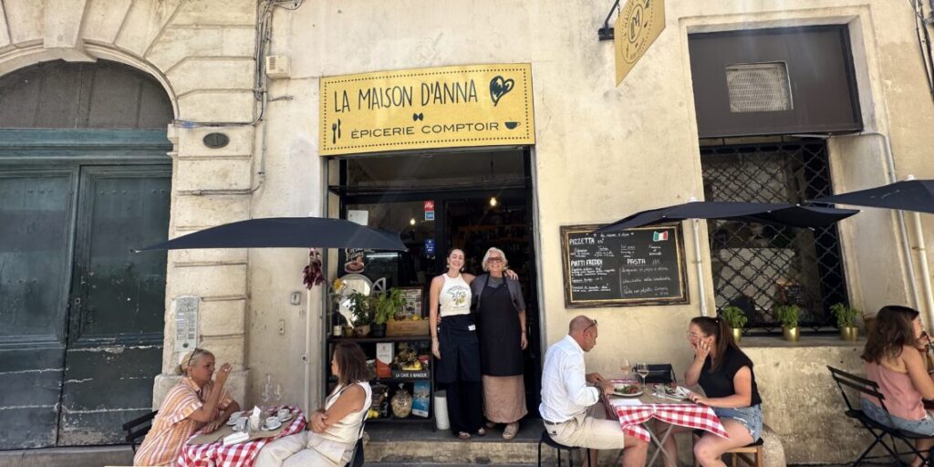 Plat italien servi à La Maison d’Anna à Montpellier