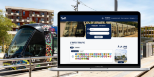 Nouvelle interface numérique du réseau TaM à Montpellier