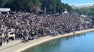 Rider en compétition lors d'une édition du FISE à Montpellier