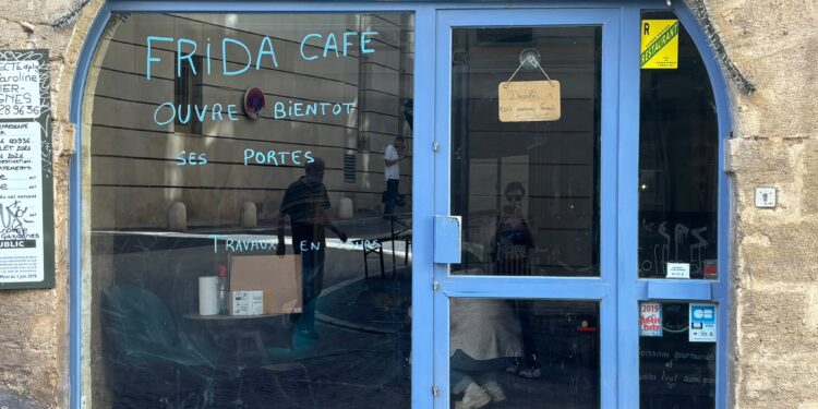 Intérieur cosy du bar à chats Le Chat Gourmand dans l'Écusson à Montpellier