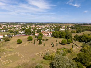 Vue du site archéologique Lattara à Lattes, vestiges de la cité portuaire étrusque